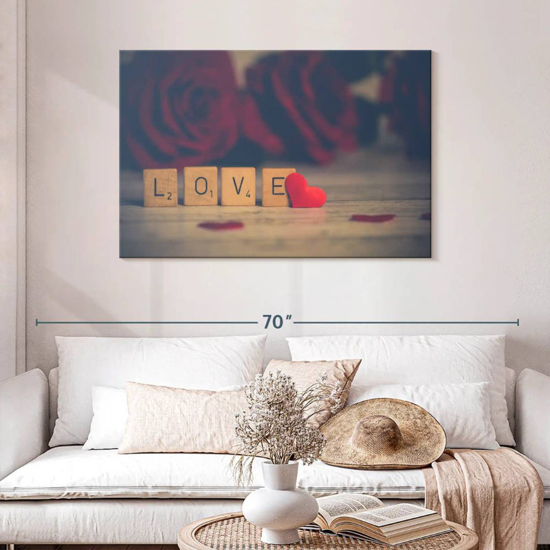 Tergel Love Blocks - cœur, H 30 po x l 45 po
