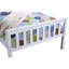 Lit simple avec couchette Bertille, cadre de lit plateforme avec tête et pied de lit, sans sommier tapissier, gris-907602598
