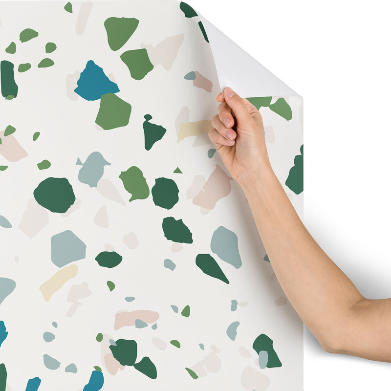 Holli Zollinger Terrazzo Peel and Stick Wallpaper Panel, 24" W x 48" L