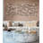 Simple metal ironwork flower branch wall decoration