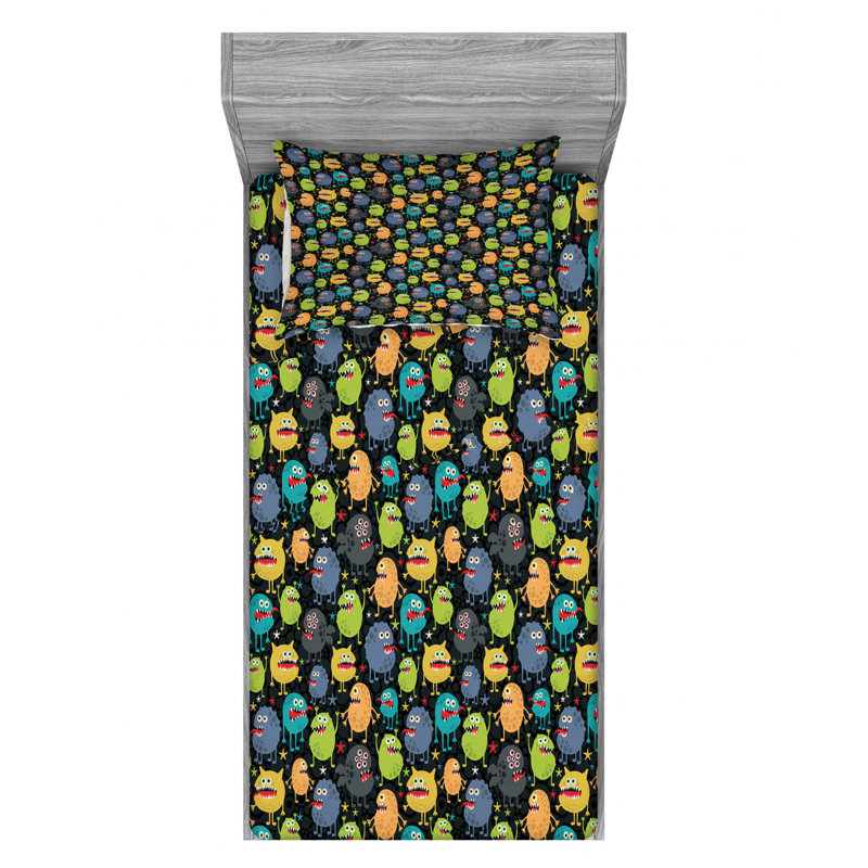 Microfiber Sheet Set, Twin Sheet Set with Fitted Sheet