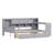 2 Drawers Daybed With Desk And Bookcase-412112773-415187654