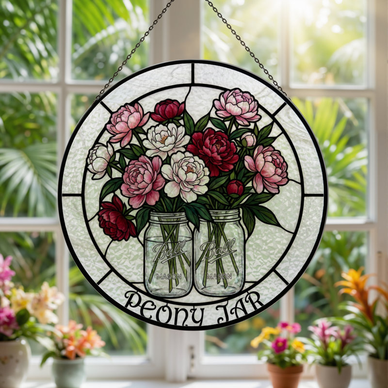 Panneau de vitrail en verre coloré 12 po, H 12 po x l 12 po