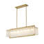 Lustre rectangulaire en verre 7 lumières Transitional