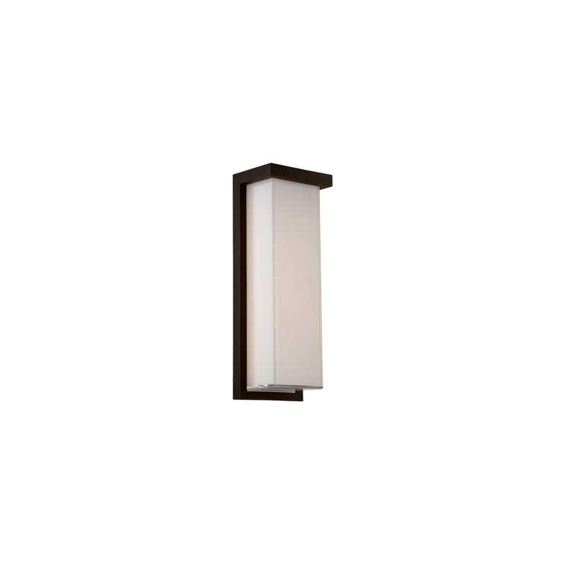 Plafonnier encastré extérieur Ledge, H 14 po x l 5 po x P 4 po, 2700 K, Aluminium