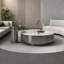 Table basse ronde en pierre micro-cristalline-108897924