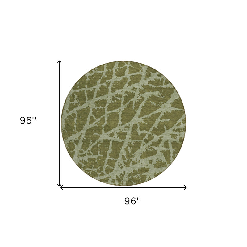 Tapis extérieur rond rond 8 po
