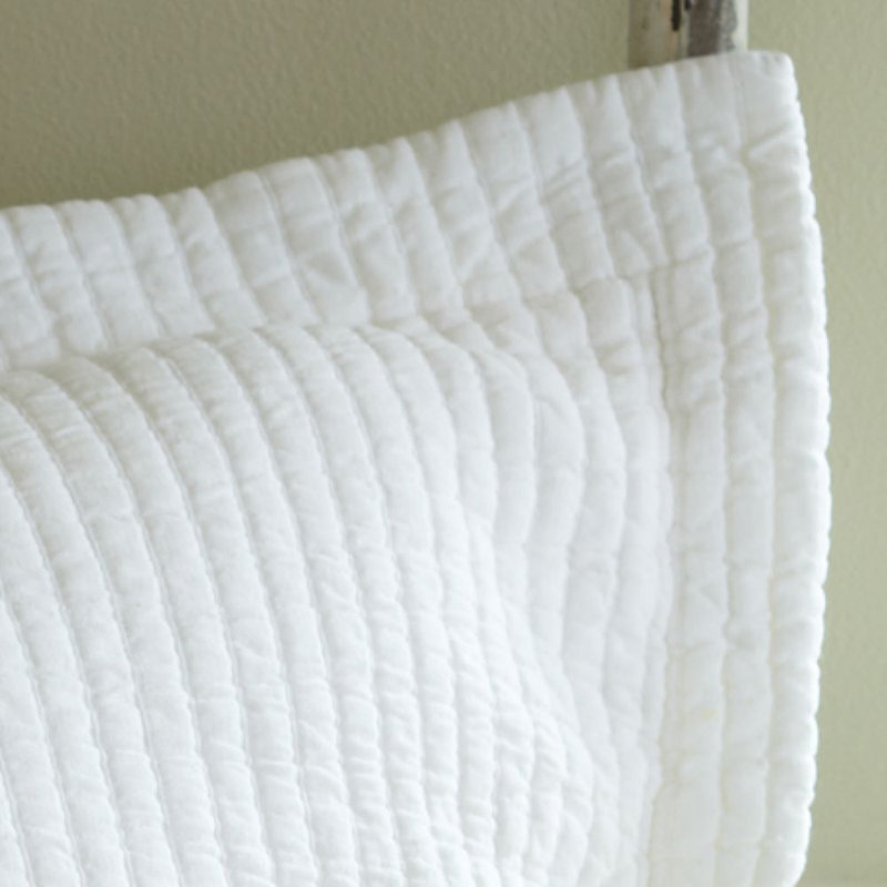 Hudson Stripe Sham, King, Olive