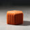 Pouf ottoman hexagonal en velours de 47 cm de large
