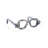 Stone Eyeglasses Shaped Decorative Object Sculpture Ornament Modern Carved Accent Art Abstract Silhouette Display Piece Indoor Artisan Novelty Eyewear Figurine Architectural Detail-604788023
