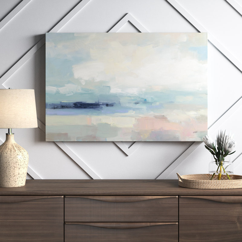 Land Sky Water by Julia Purinton - Wrapped Canvas Painting, 61cm H x 91cm W