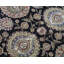 Tapis noir et gris de haute qualité noué à la main