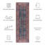 Tapis oriental bleu / rouille-1149149045