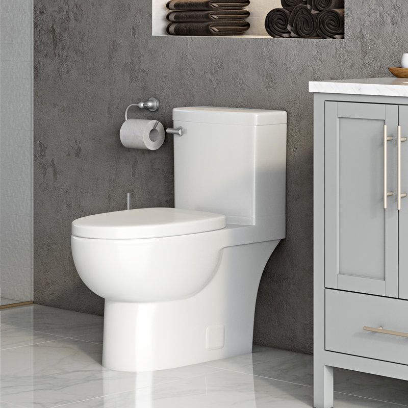 Toilette allongée deux pièces 1,28 gpf (siège inclus) Malibu, Blanc