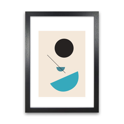 Mita Teal Abstract Shapes N2 by Pixy Paper - Print