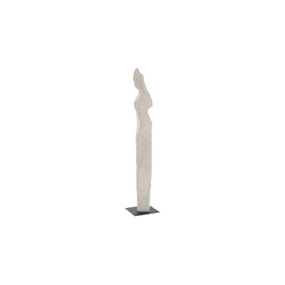 Statue de femme en fonte blanche