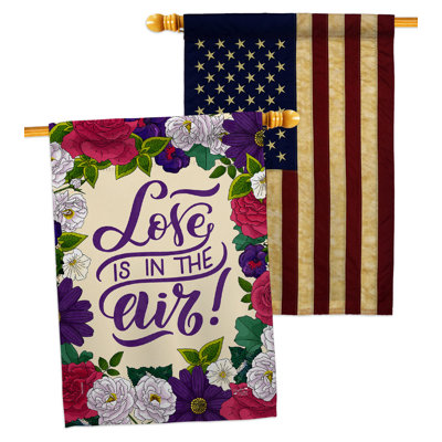 Drapeau de maison à 2 côtés en polyester / mélange de polyester 40 x 28 po