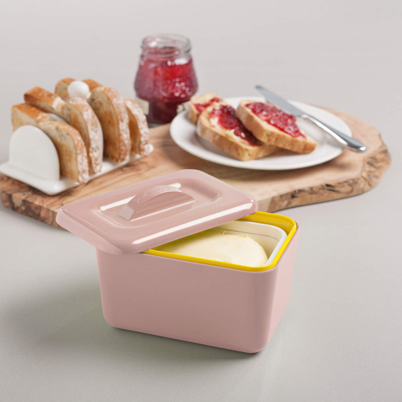 Zeal Melamine Butter Dish, Rose