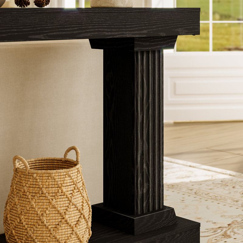 160Cm Console Table, Black