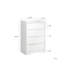 Commode 4 tiroirs, commode sans poignée-711258433