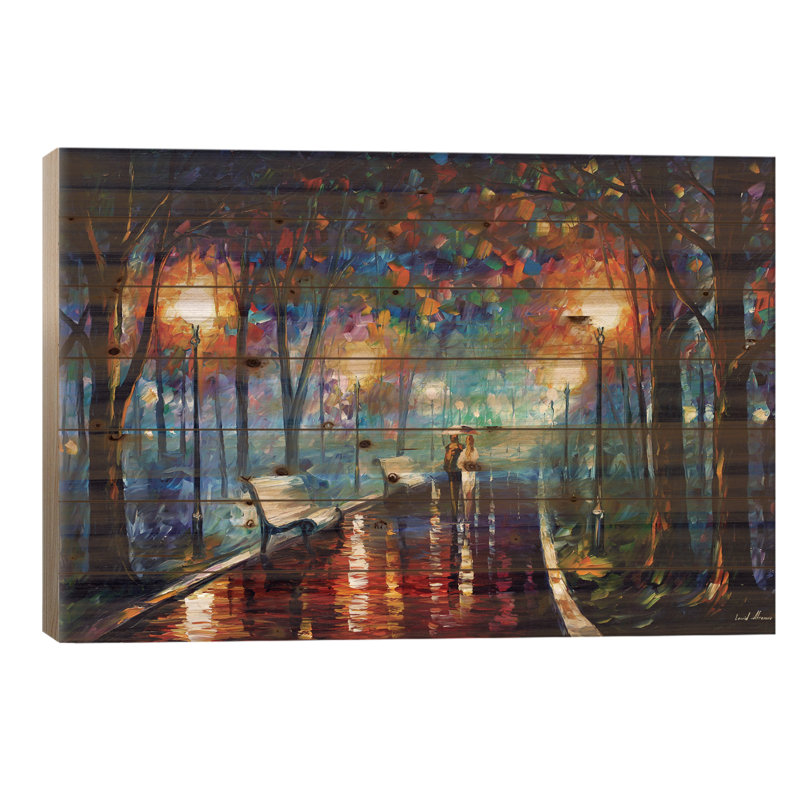 «Misty Mood» par Leonid Afremov - impression sur bois sans cadre
