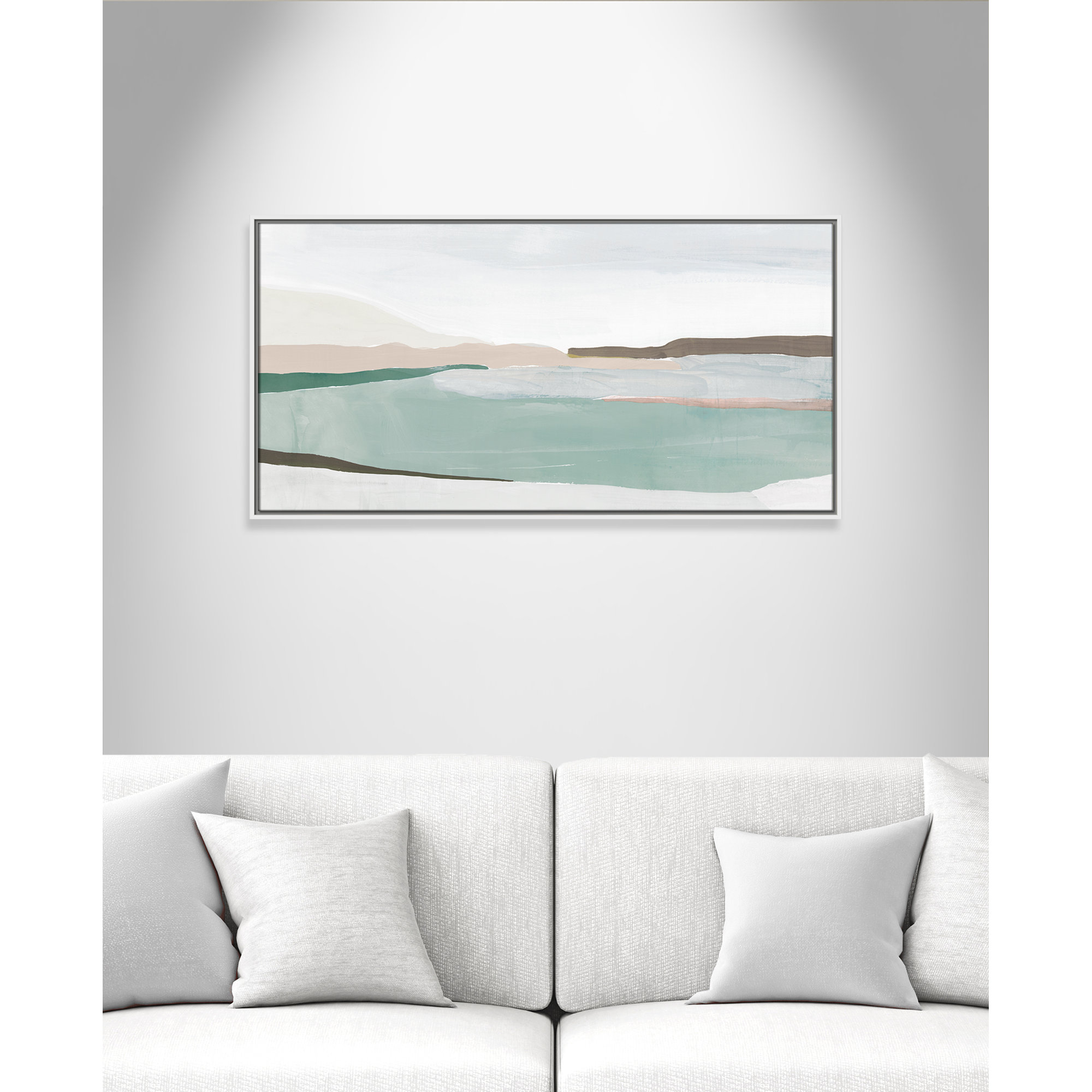 Sole Of The Land II, White, 21.5" H x 41.5" W x 2" D