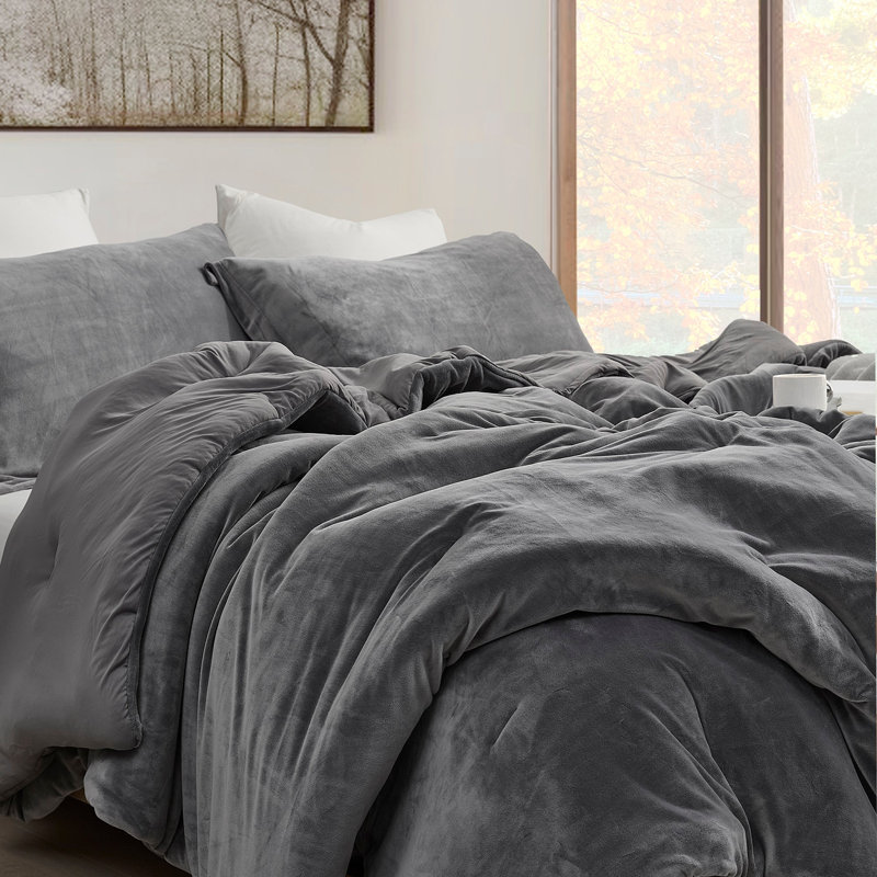 Better Than Anaesthesia - Coma Inducer Oversized Comforter Set, King Comforter + 2 King Shams, Grey
