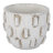 Dakota Fields Sculptural Hobnail Planter, White-1518577474