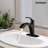Single Hole Faucet Single-handle Bathroom Faucet with Drain Assembly