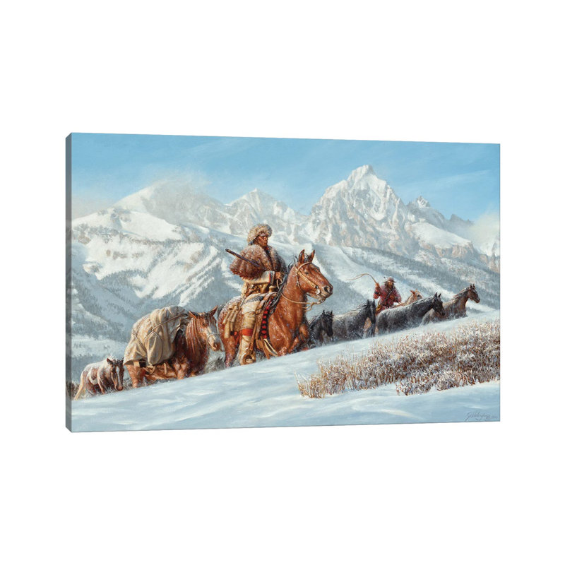 The Mountain Men by Joe Velazquez - Wrapped Canvas Print, 66.04 cm H x 45.72 cm W x 1.91 cm D