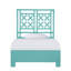 Lattice Back Platform Bed-41333872-100481218
