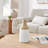 Prader Kanna Bottle Contemporary Two Tone Tabletop Vase - White And Beech