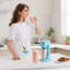 Machine à lait frappé, mélangeur à lait frappé de 100 W, mélangeur à boisson à tête unique, mélangeur à lait à deux vitesses avec gobelet en acier inoxydable, pour la maison, la cuisine, le bar et le magasin de boissons