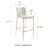Parlex Upholstered Bar Stool with Metal Frame-745890097