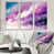 Toile avec cadre blanc