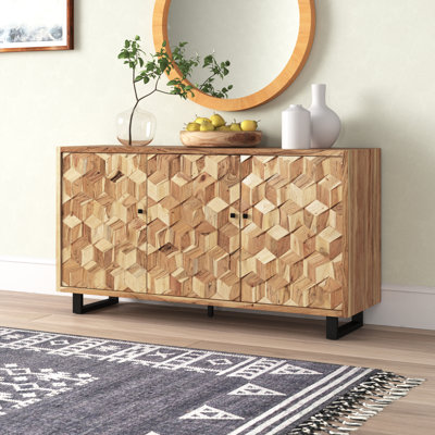 Calob 63'' Solid Wood Sideboard