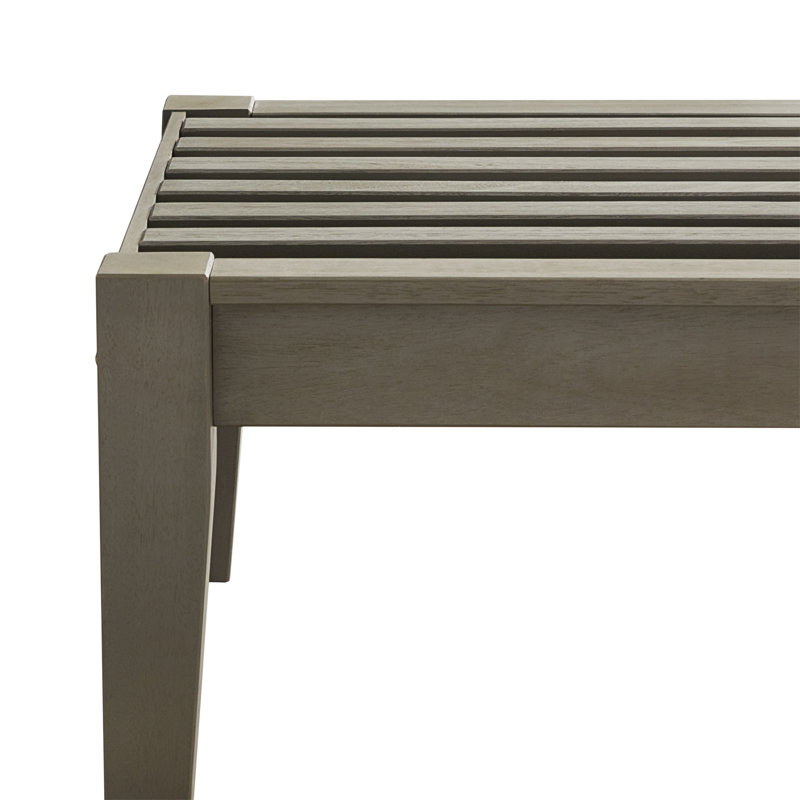 Repose-pieds extérieur Hursey, Pas de coussin, Gris