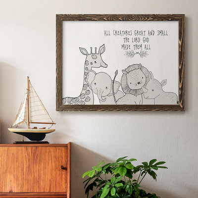 Toutes les créatures, reproduction sur toile encadrée