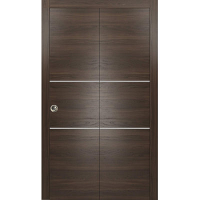 Porte pliante à panneaux en bois