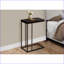 Table basse d'apparence en bois brun foncé, C-table contemporaine pour économiser de l'espace Chambre à coucher