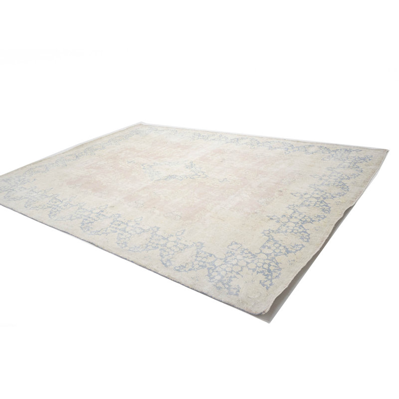 Tapis unique orange / rouille 9 pi 7 po x 13 pi Raposa