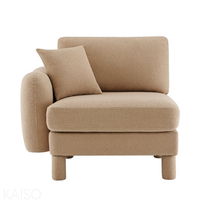 Canapé LSF avec coussin en polyester et café