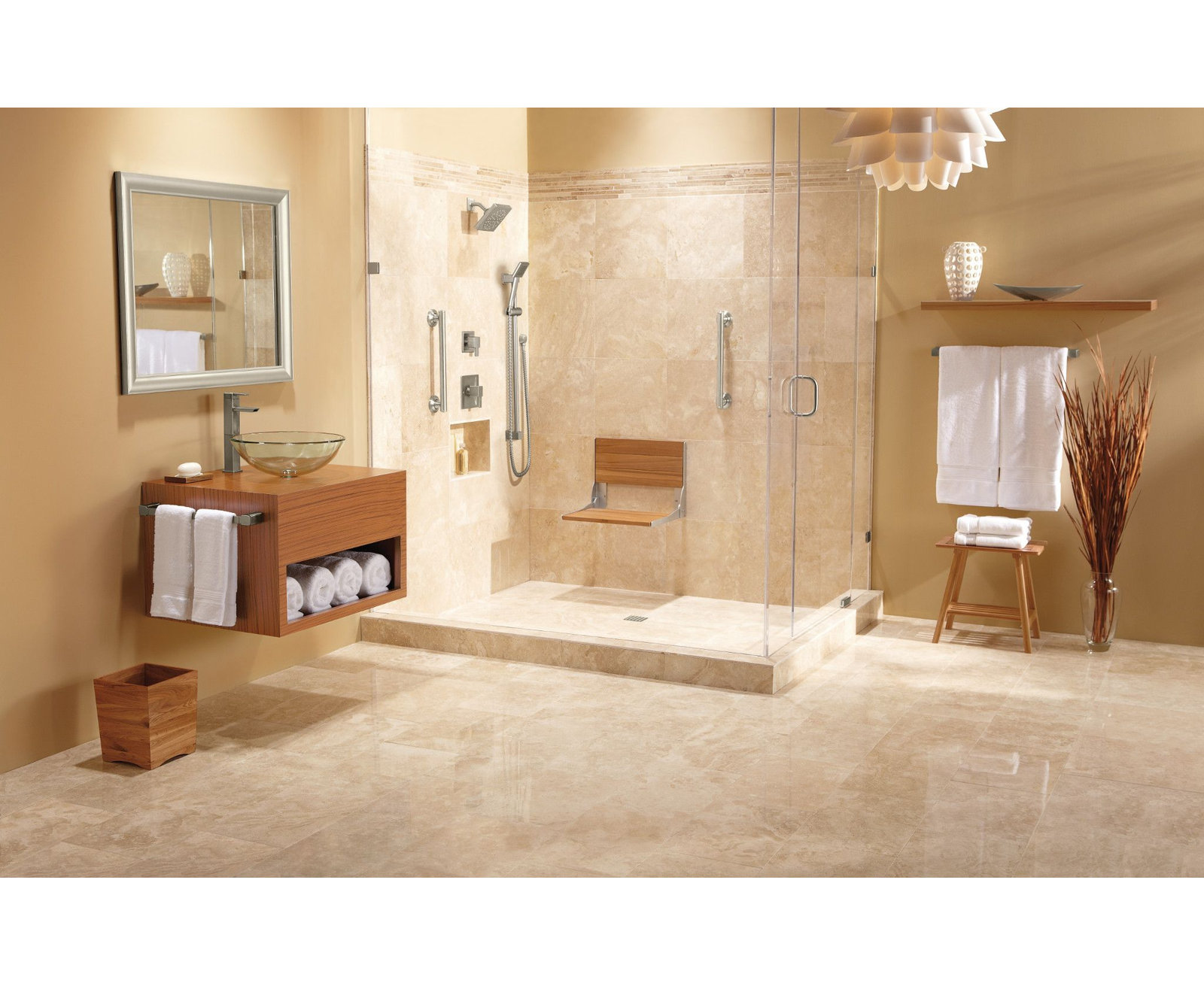 90 Degree 24" Wall Mounted Towel Bar, 24", Brushed Nickel