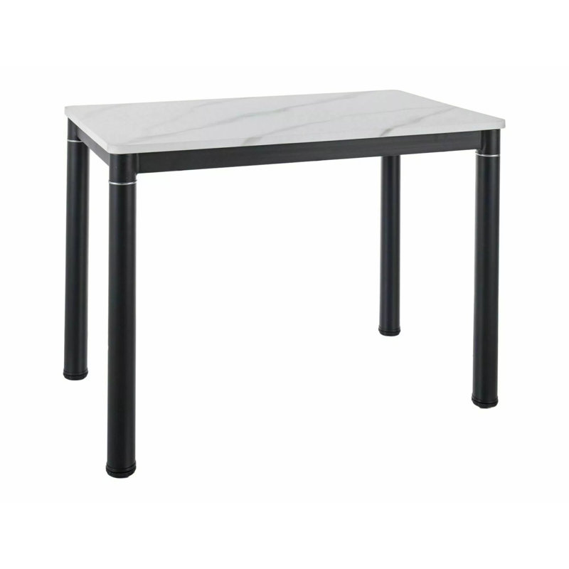 Chazlynn Metal Base Dining Table, 75cmH x 100cmL x 60cmW