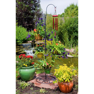 Arlmont & Co. Tension Rod Plant Stand With 6 Adjustable Hooks, Floor To  Ceiling Hanging Plant Pole For Indoor Plants, No Drill Installation For  Renters And Homeowners | Wayfair
