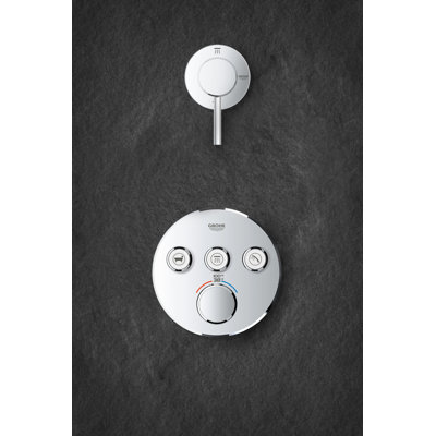 GROHE Grohtherm Triple-Function Shower Thermostatic Valve Trim Kit