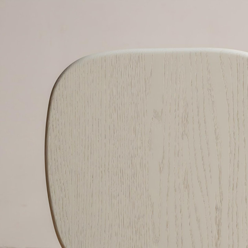 Ensemble de 2 chaises d'appoint 100% chêne massif H 17,7 po, Chêne blanc, 2