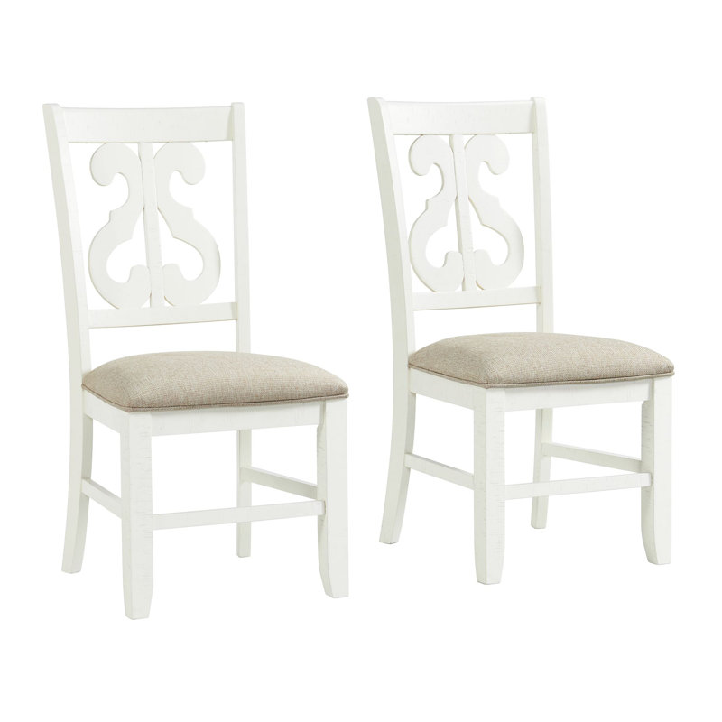 Chaise de salle à manger Anosha, Blanc