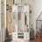 4-in-1 Detachable Hall Tree with Storage and 7 Hooks, Multiple Functions Hallway Coat Rack with Storage Drawers and Cabinet, Shoe Bench for Entryway Hallway-136092683