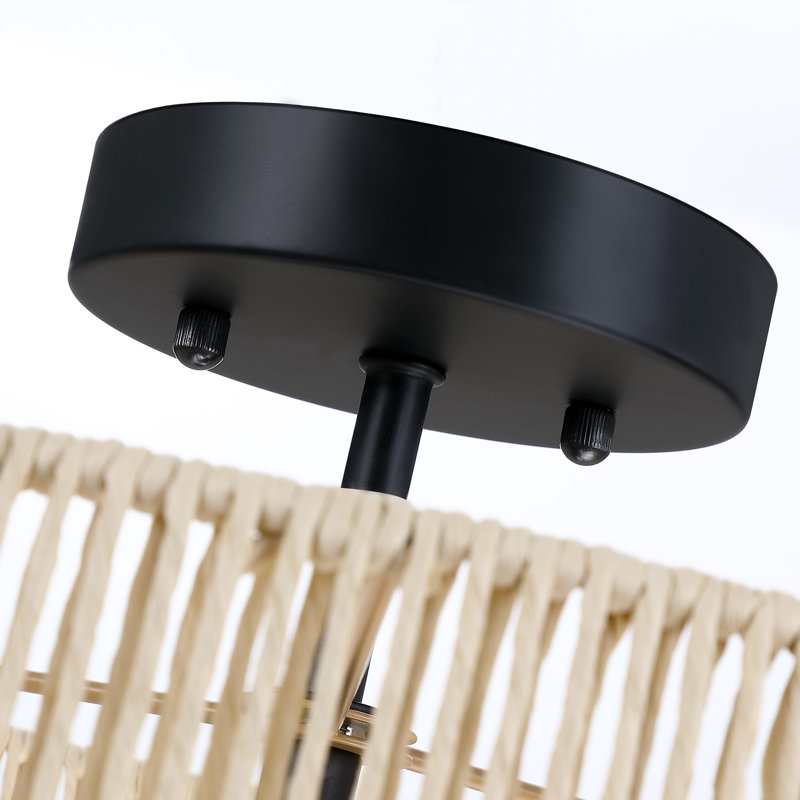 Semi Flush Mount, Beige